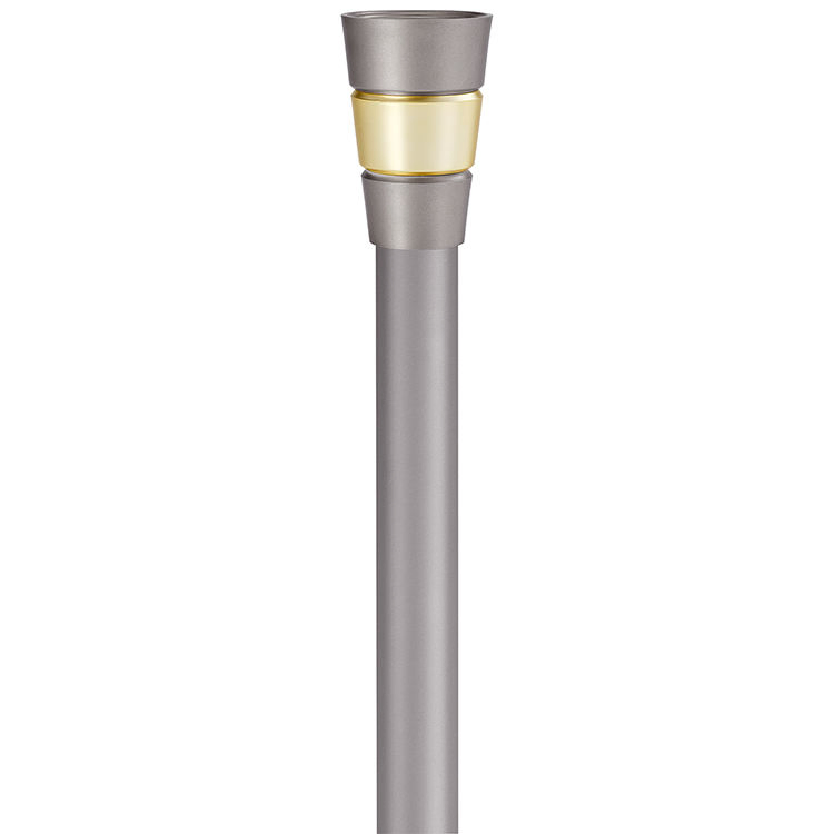 High Quality Home Window Decoration Sliver Gold Color Curtain Rod Curtain Poles Accessories