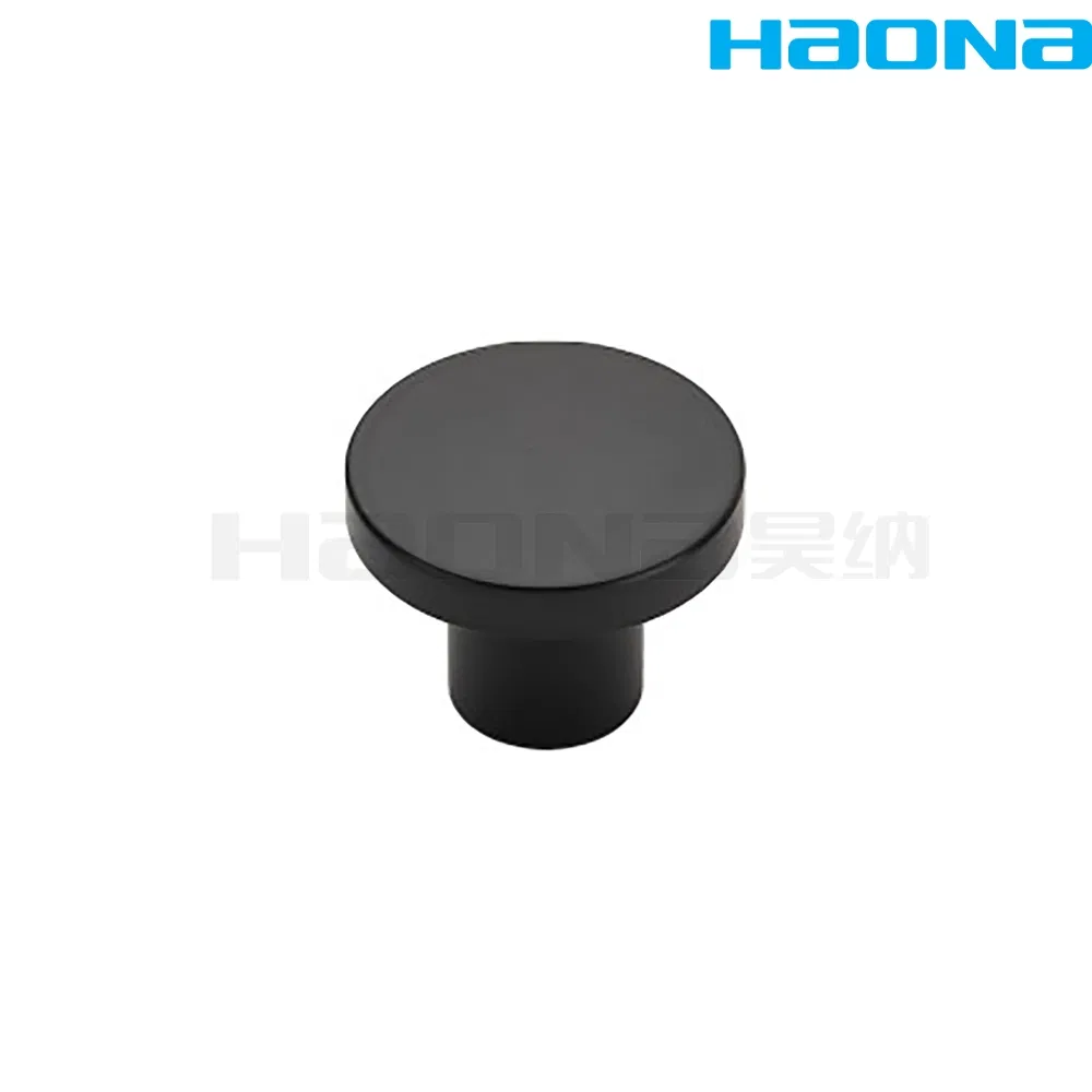 Furniture Cupboard Drawer Colorful Zinc Alloy Black Pull Knob Kitchen Cabinet Handle