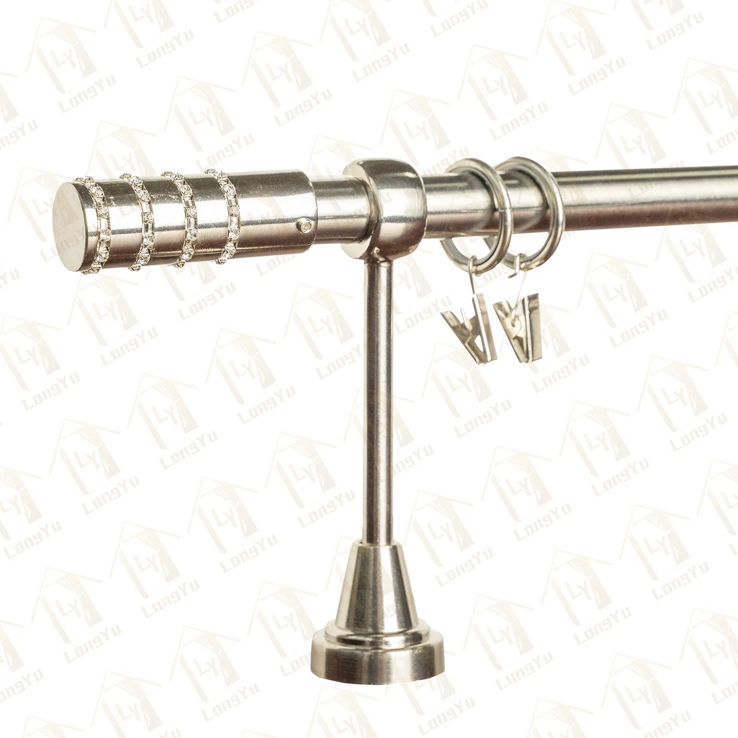 Crystal Curtain Rod Finials, Crystal Curtain Rod Accessories