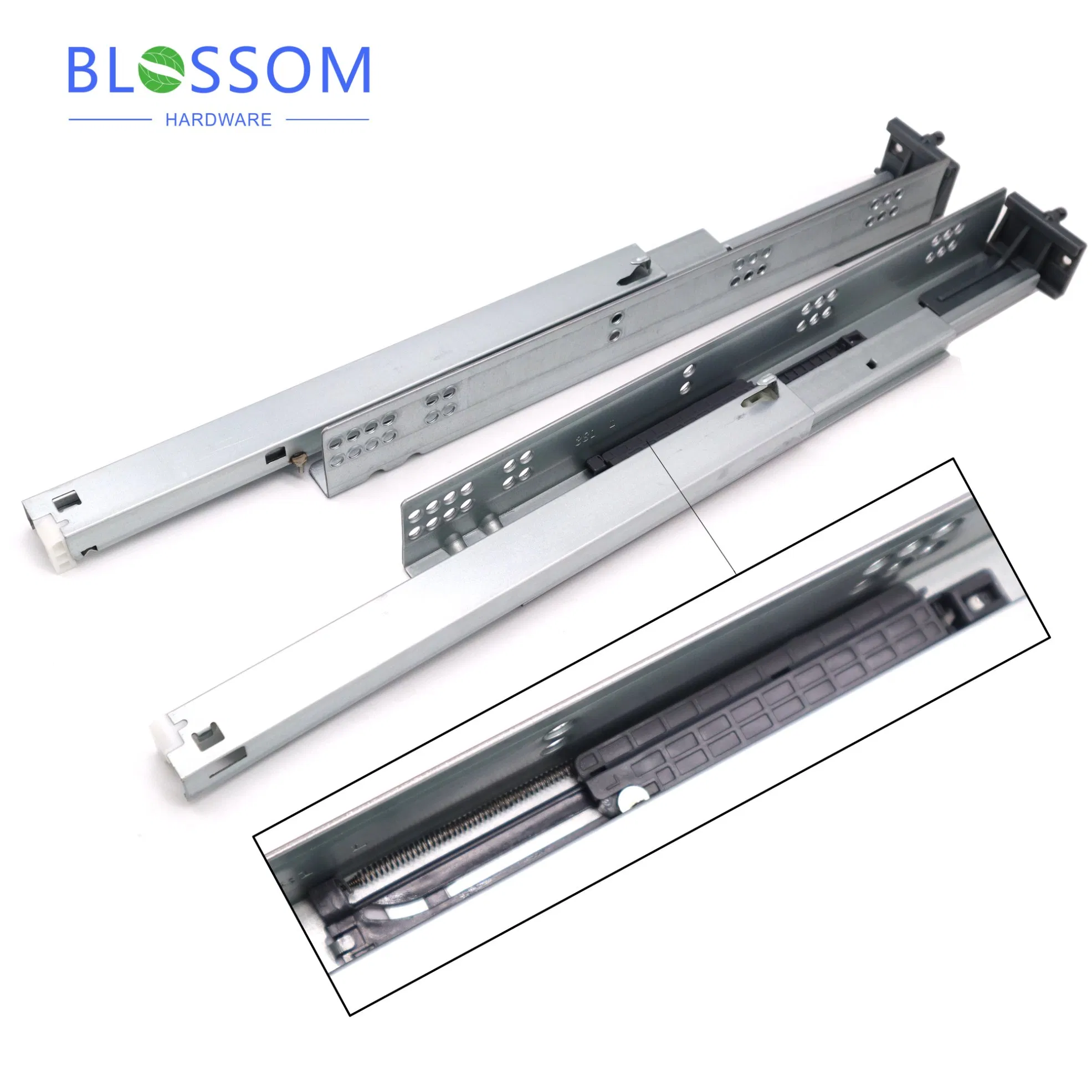 Full American Type 21inch Rail Heavy Duty Push Open Sliding Door Adjustable Undermount Drawer Slides