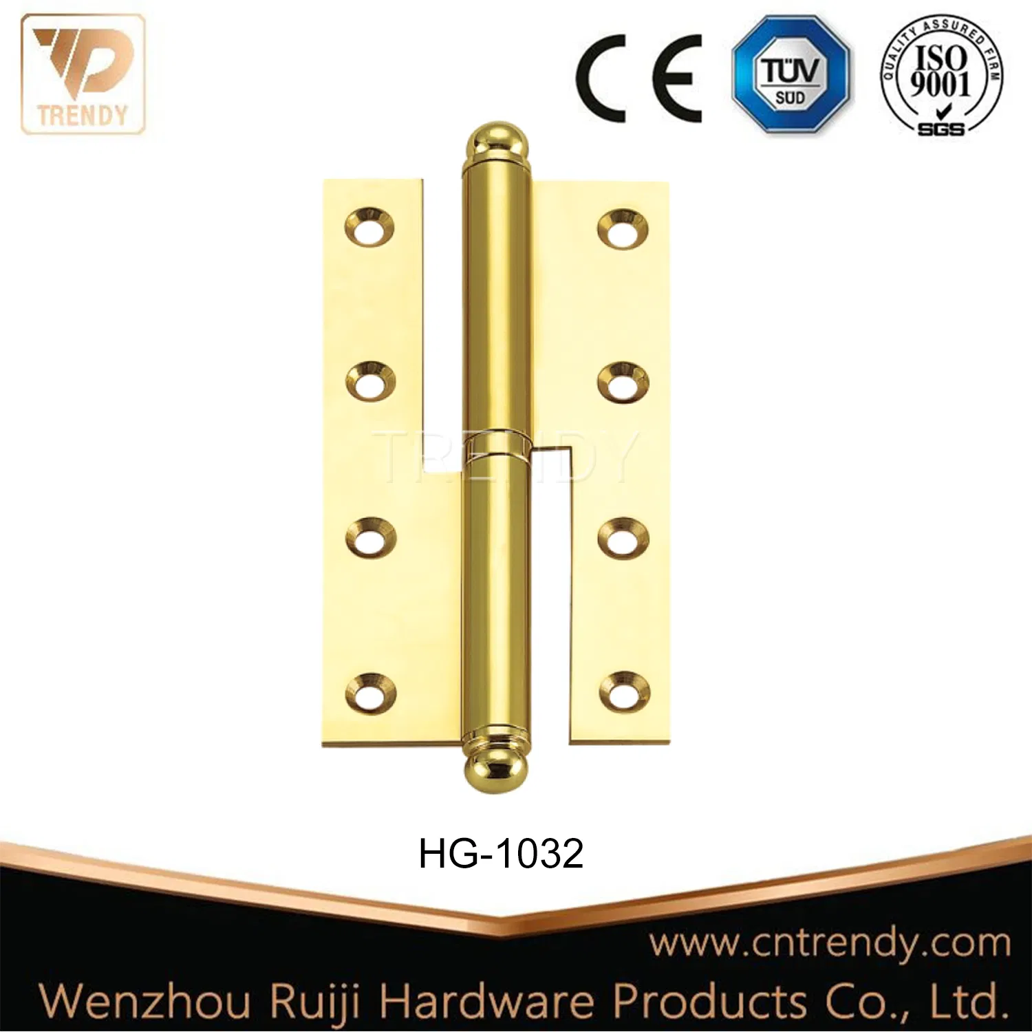 Small Size Crown Head European Style Cabinet Brass Hinge Decorative Hinge Hardware (HG-1036)