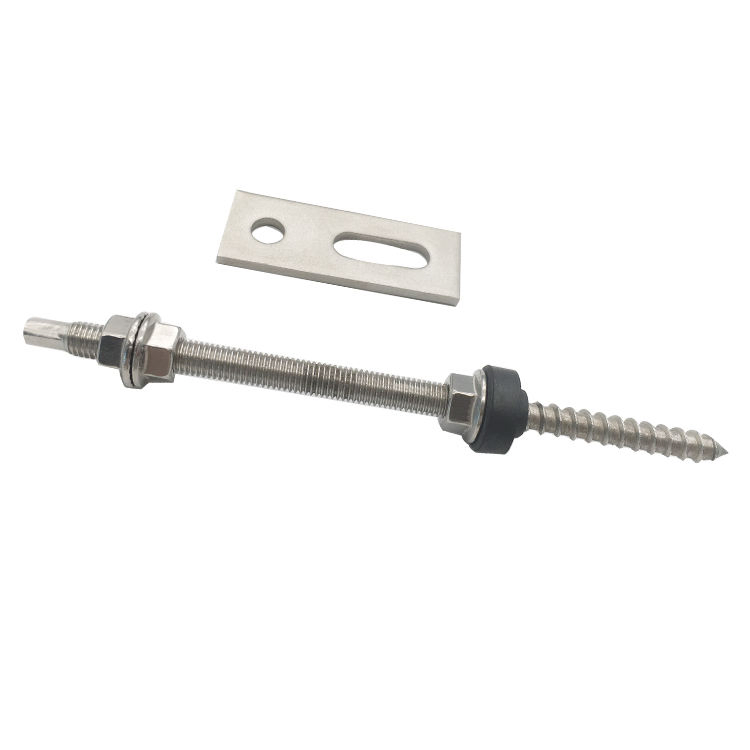 SS304/A2 M10X250mm Solar Roof Panel Fastening/Holding System Hanger Bolt