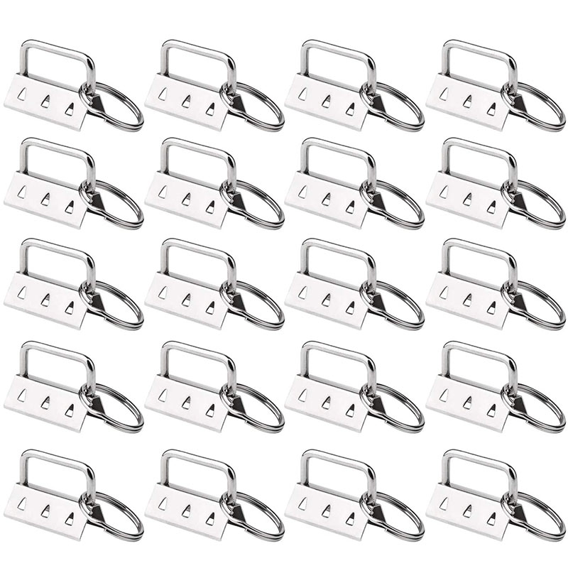 Good Quality Wholesale Decorative Fob Hardware Key with Keyring Tail Clip