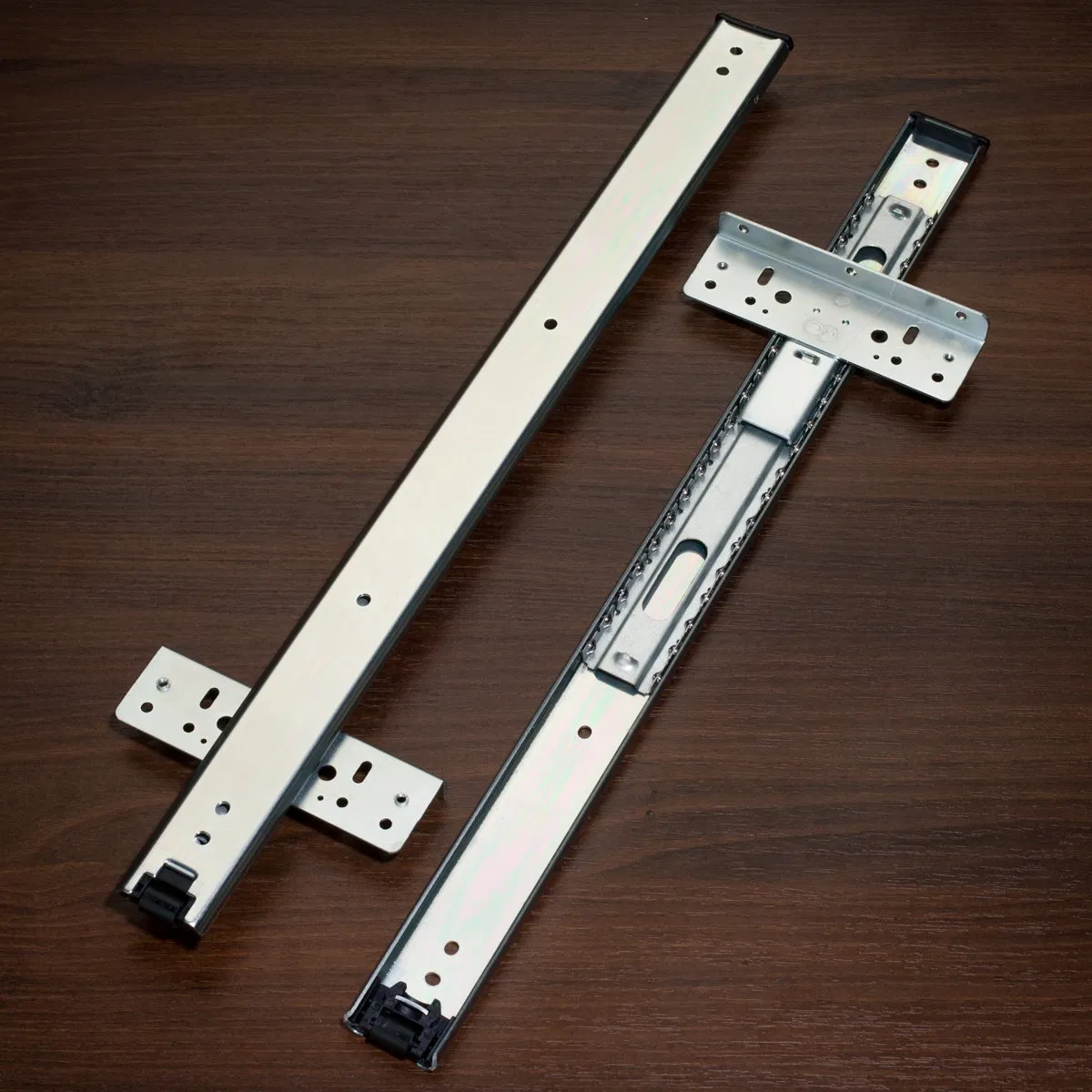 35mm Width Pocket Door Ball Bearing Zinc Plated/Black Drawer Slides