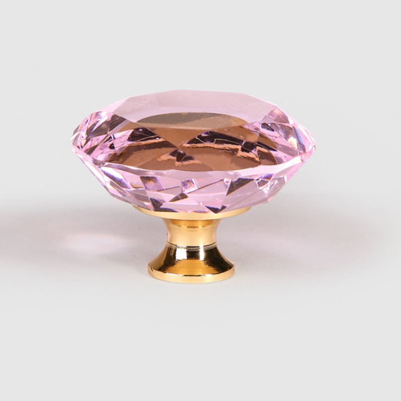 Furniture Handles Cabinet Handles Crystal Dresser Jewel Gold Round Wall Furniture Handle and Knob