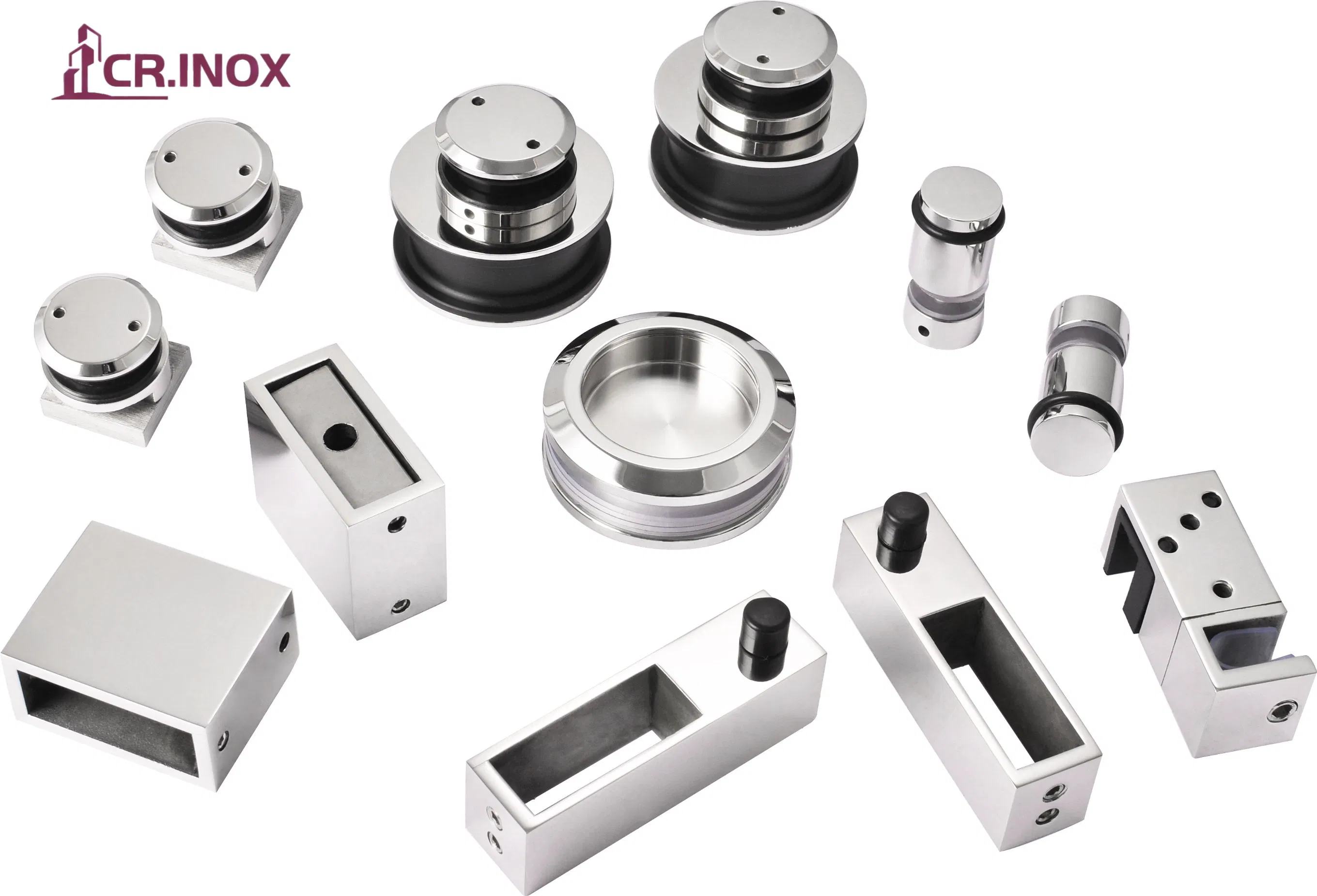 Factory Supply Interior Shower Door Sliding Kit Hardware Frameless Glass Shower Enclosures