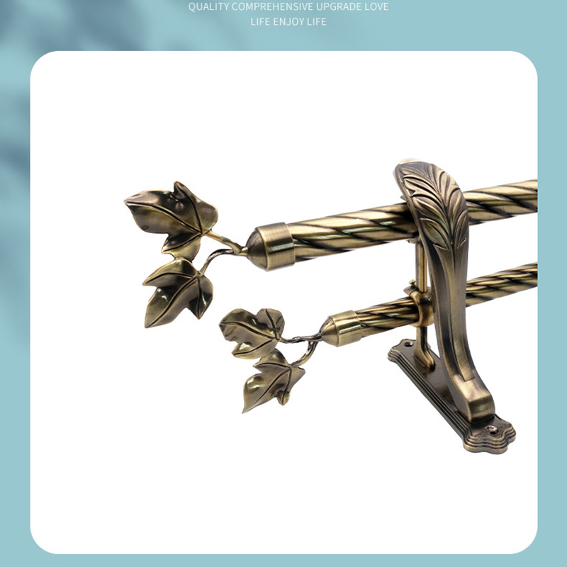 Antique Brass Curtain Rod Curtain Rod and Accessories