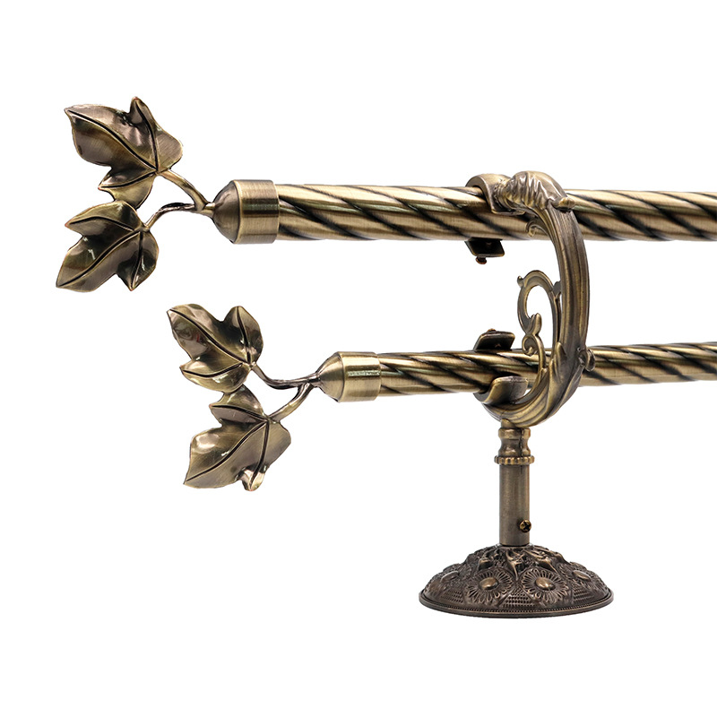 Antique Brass Curtain Rod Curtain Rod and Accessories