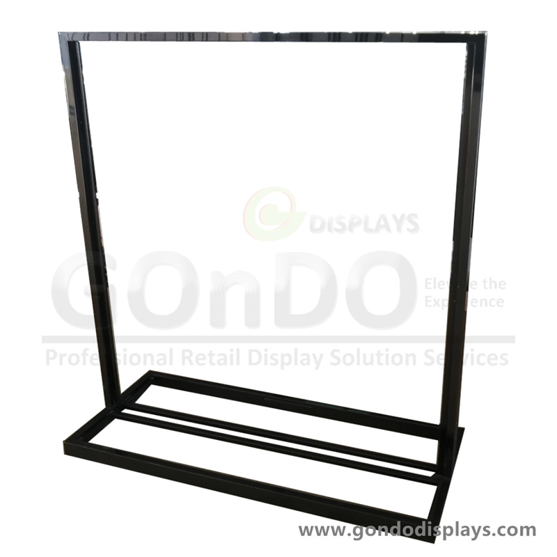 Black Metal Adjustable Car Mats Display Stands