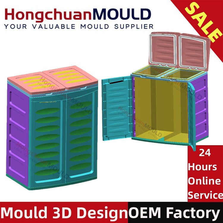 Plastic PP Closet Wardrobe Injection Mould Home Storage Bin Moulding Mold