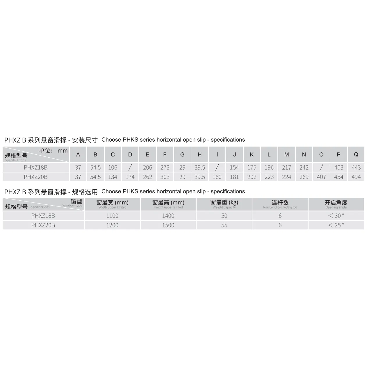 3h 18 Groove SS304 Friction Hinge Arm Stay for Top Hung Awning Window-Phxz18b