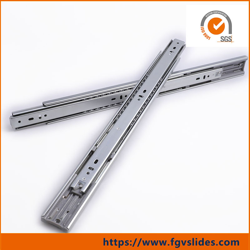 Smooth-Glide 45mm Ball Bearing Drawer Slides with Soft Close Feature