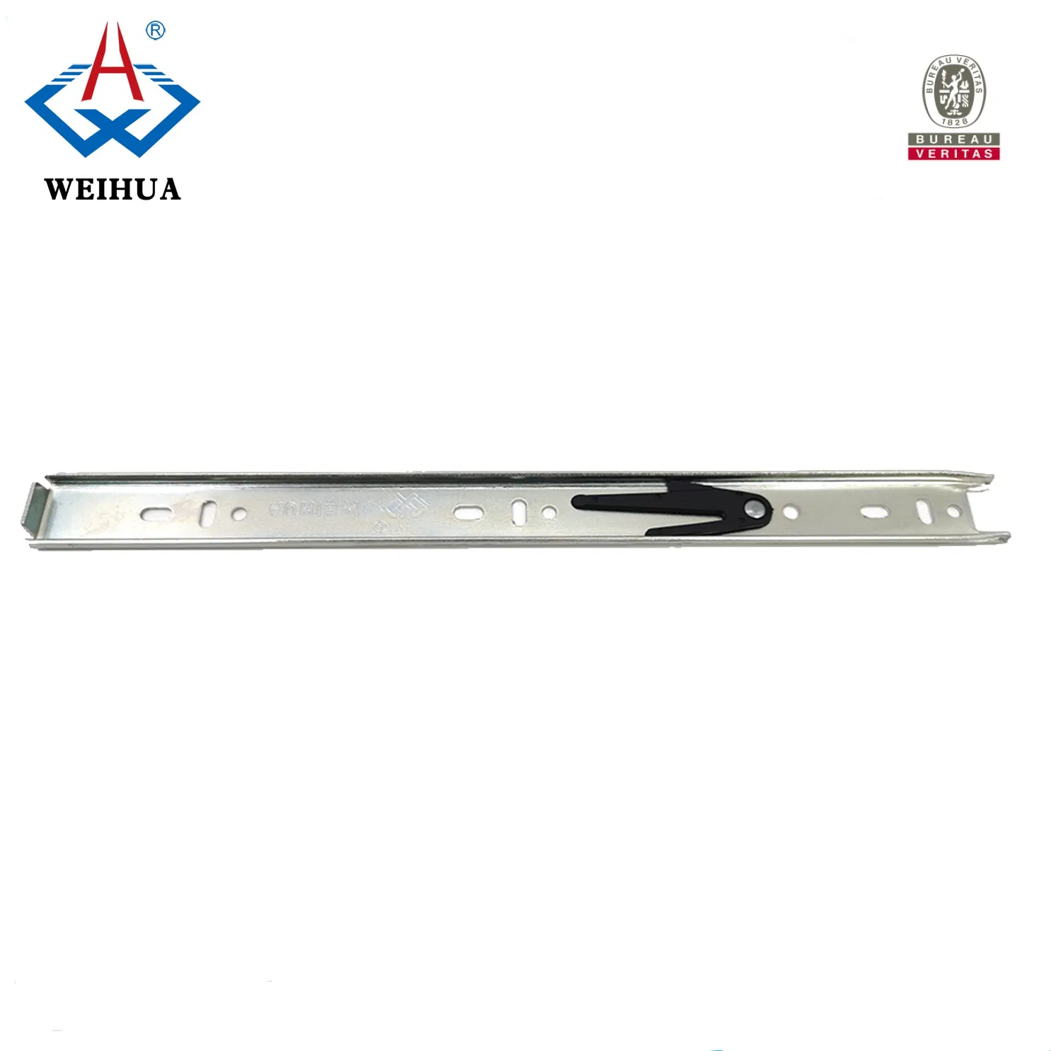 Ball Bearing Drawer Slide 3 Fold Full Extention Furniture Hardware 45mm 1.2mm Thickness