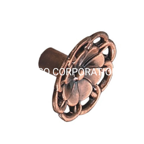 Fashion Zinc Alloy Flower Style Furniture Handle Cabinet Knob Wardrobe Knob
