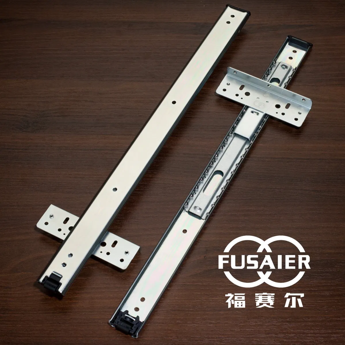 Fusaier Pocket Door Drawer Sliders Ball Bearing Telescopic Sliding Movement Track Flipper Door Slide