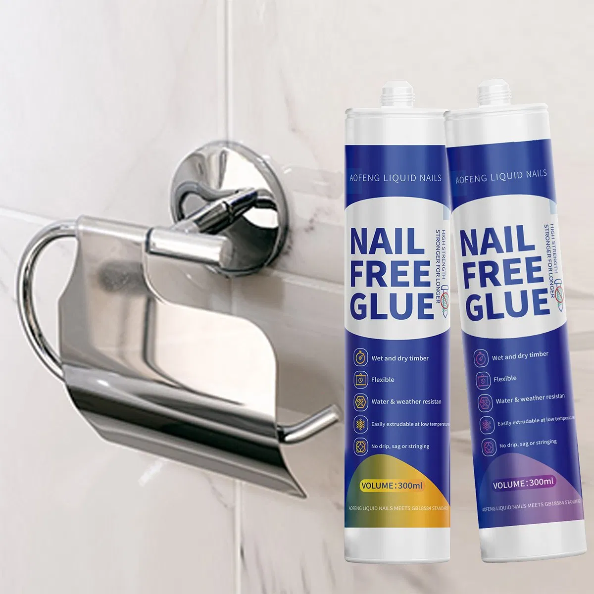 Nail-Free Clear Glue for Mirrors and Picture Frames