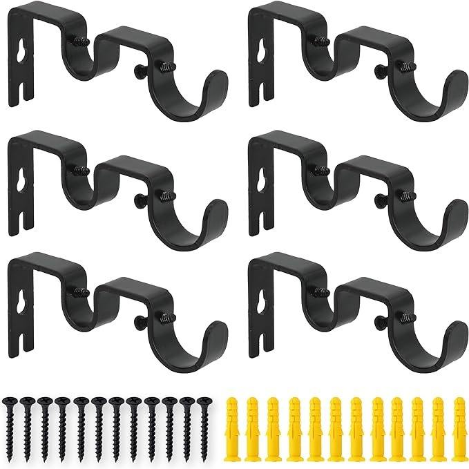 Curtain Rod Brackets Heavy Duty Double Brackets Curtain Rod Accessories