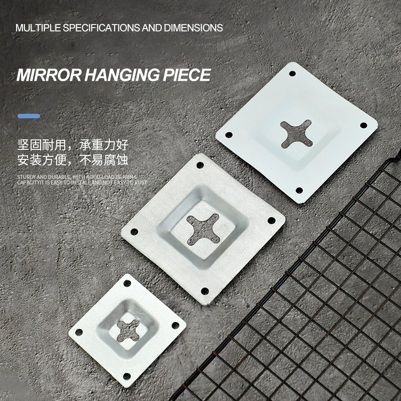 Punch-Free Hook Hanging Pieces for Installing Mirrors, Glass Furniture Hanging Buckles, Thickened Photo Frame Accessories and Hanging Pieces