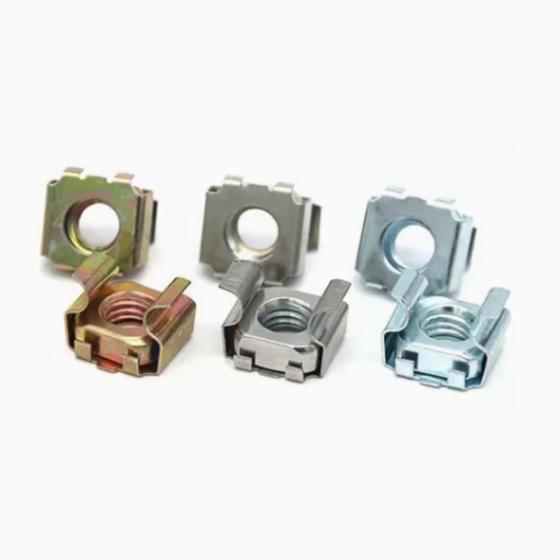 Cassette Spring Steel Nut Zinc Rack Mount Screw and Cage Nut with Color Zinc Plated Made in China