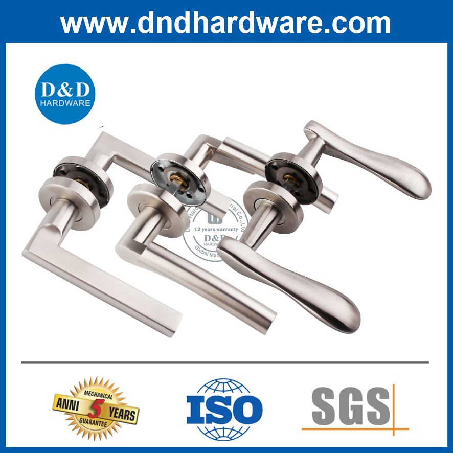 D&D Decorative Stainless Steel Solid Lever Handle Hardware for Wooden Door