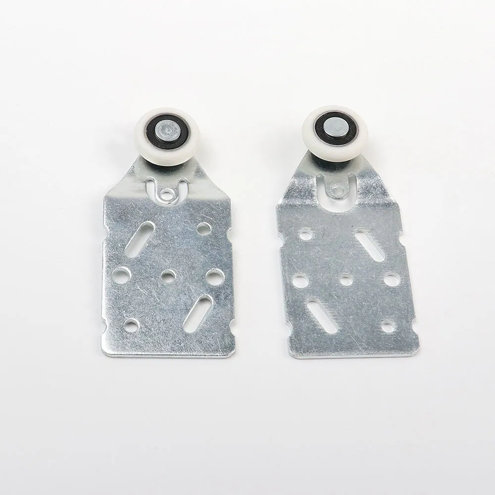 Aluminum Track Closet Sliding Door Hardware Kit System for Single Wardrobe Door