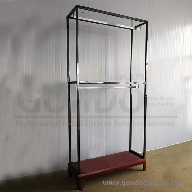 Black Metal Adjustable Car Mats Display Stands