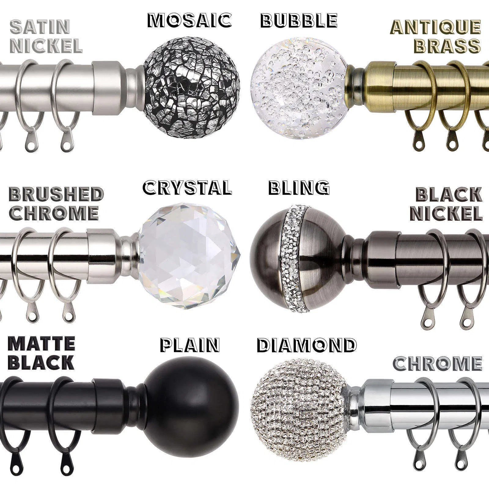 Mysure New Designs Wholesale Curtain Ring Accessories Metal Curtain Rod Ring