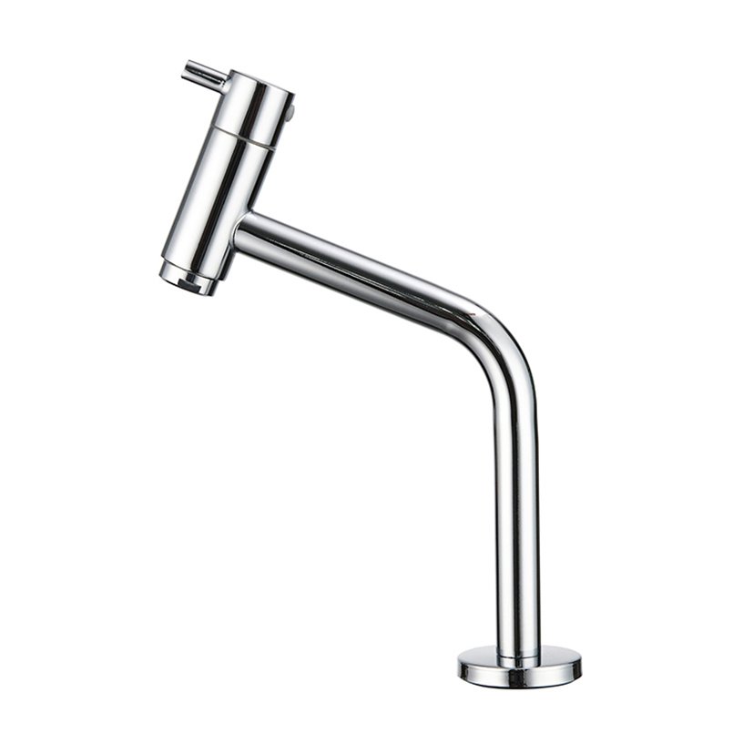 Single Hole Mount Stainless Steel Kitchen Cold Water Sink Wash Basin Faucet