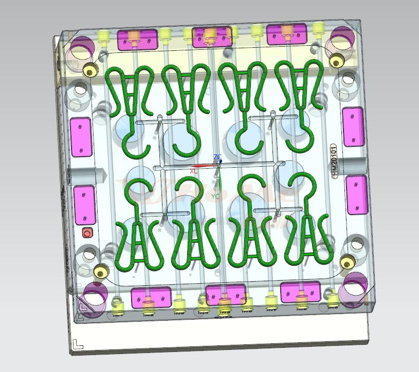 Hot Selling 8 Cavities Shoes Drying Rack Mould Cold Runner Clothes Hanger Mould