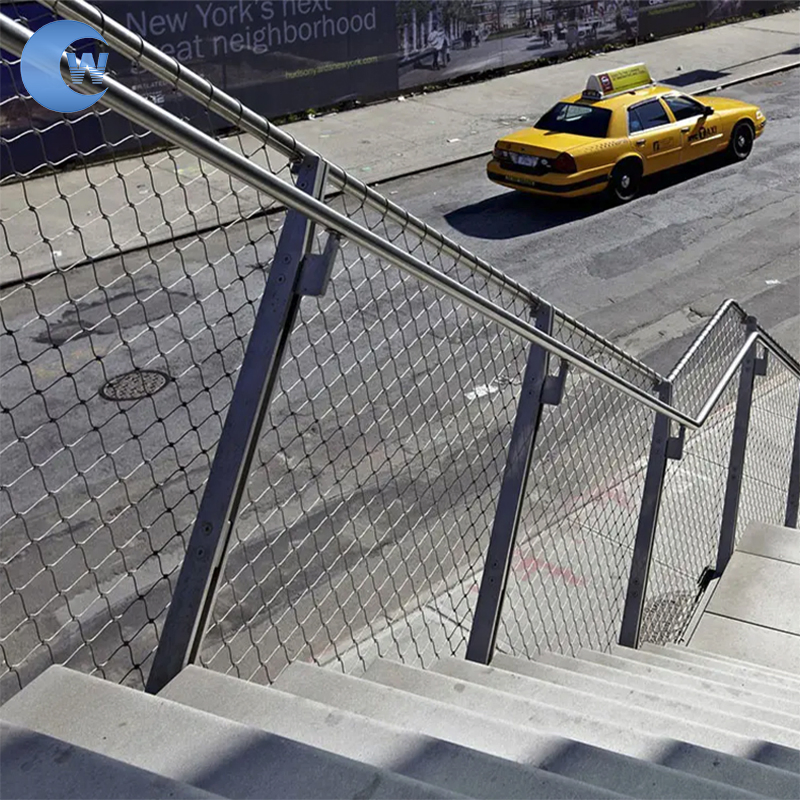 Factory Direct Stainless Steel Wire Mesh Railing for Balcony Deck