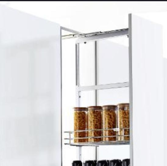 Wellmax High Deep Damping Buffer Cabinet Basket Adjustable Soft-Closing Pull-out Steel Drawer Ultra-Large Kitchen Capacity Hardware Tall Unit