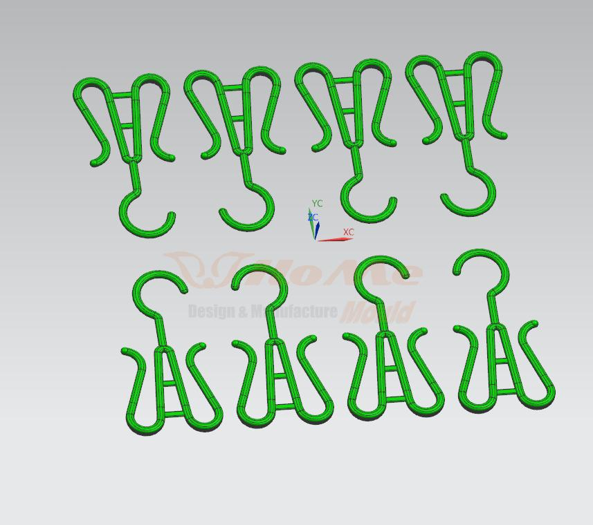 Hot Selling 8 Cavities Shoes Drying Rack Mould Cold Runner Clothes Hanger Mould