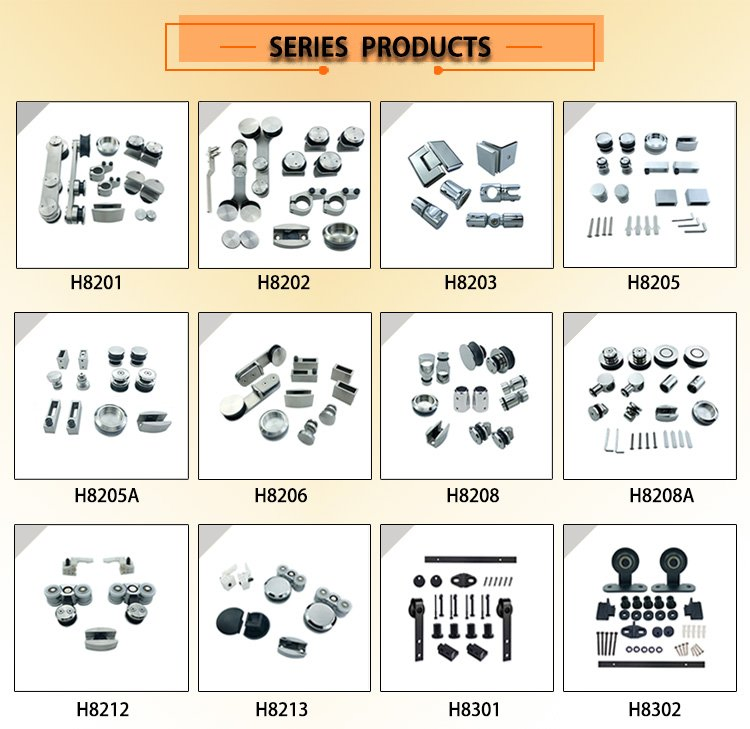 Wholesale Decoration Stainless Steel Shower Room Glass Window Door Fitting Accessory Hardware Herrajes