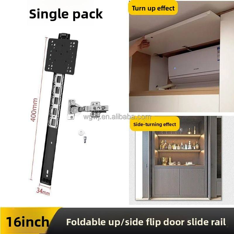 Hidden Pocket Door Slides Pocket Slide Hinges for Installing for Cabinet Doors, Wardrobe Doors, Storage Cabinet Doors Slides