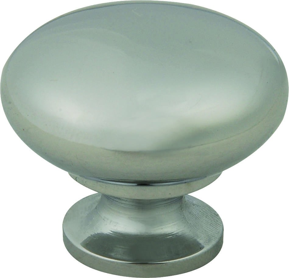 Brass Round Knob Furniture Handle with Satin Chrome Finish B-Kb06-Sc