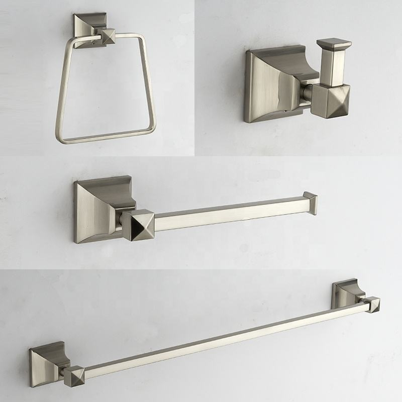 Bathroom Sanitary Hardware Wall Mounted Brushed Nickel Bathroom Hardware Accessories