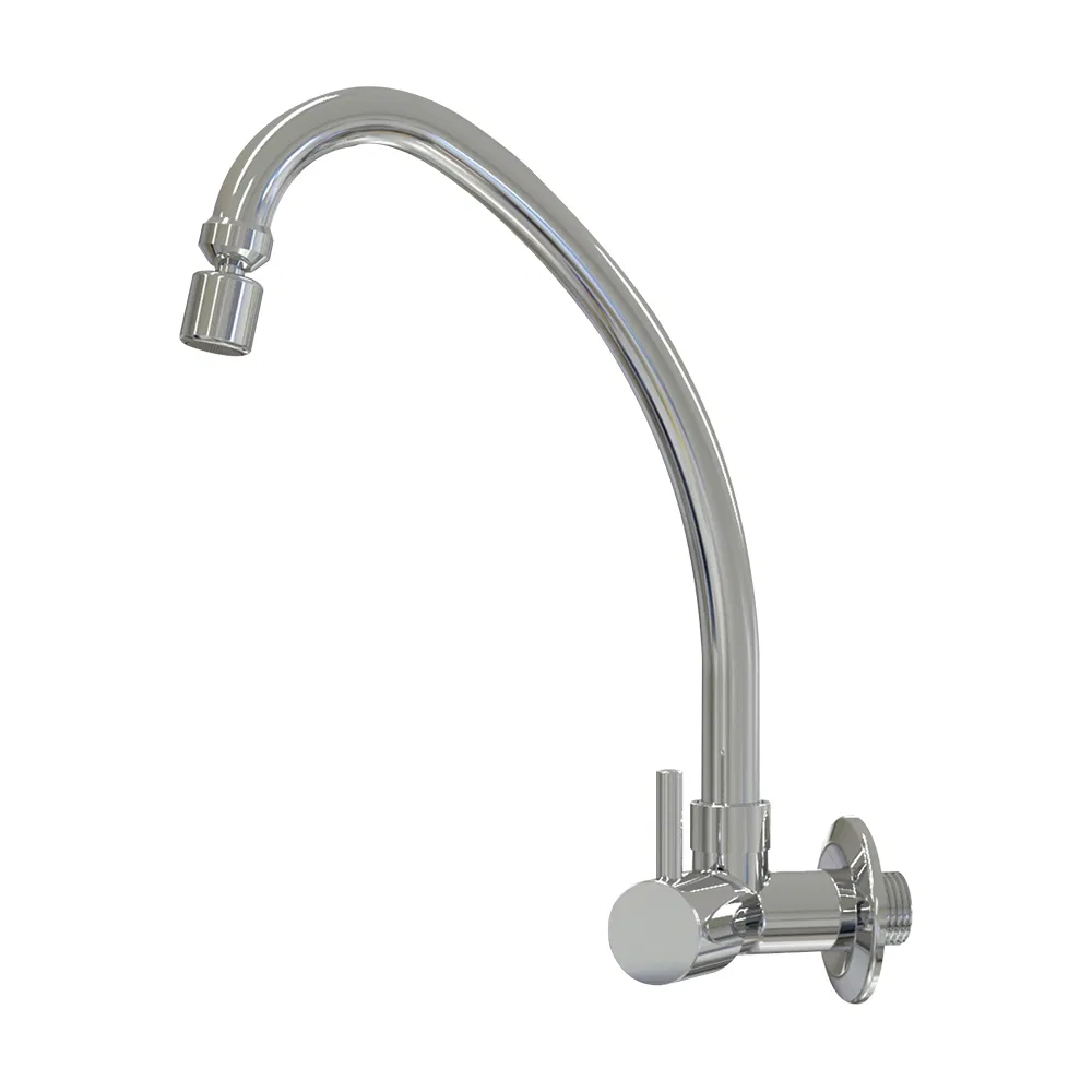 Sanitary Ware Swivel Kitchen Faucet Single Handle Brass Kitchen Sink Tap