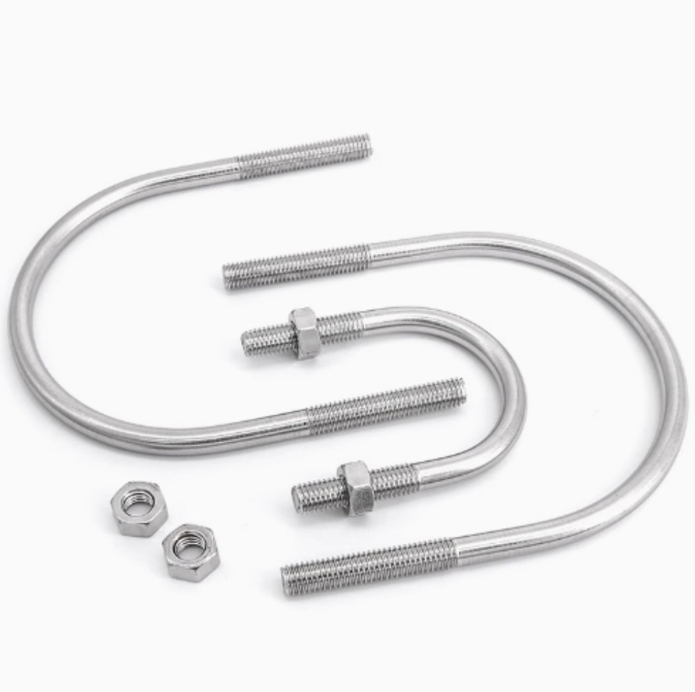 Stainless Steel 304 Rust-Resistant for Construction &amp; Vehicle Applications Industrial Pipe Clamps and Mounting Brackets U-Bolts