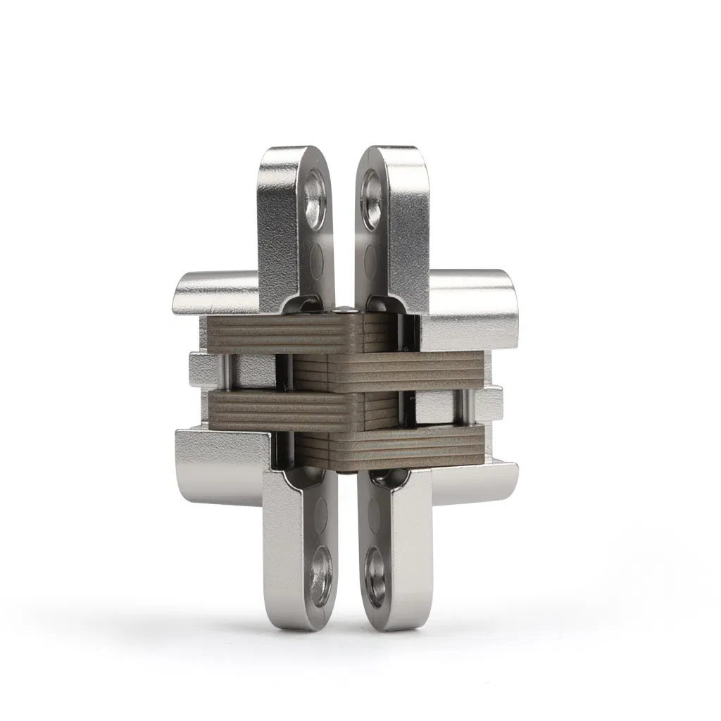 Concealed Cross Hidden Hinge for Cabinet Wardrobe Wooden Furniture Doors