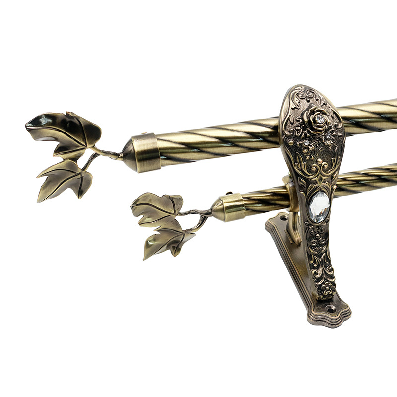 Antique Brass Curtain Rod Curtain Rod and Accessories