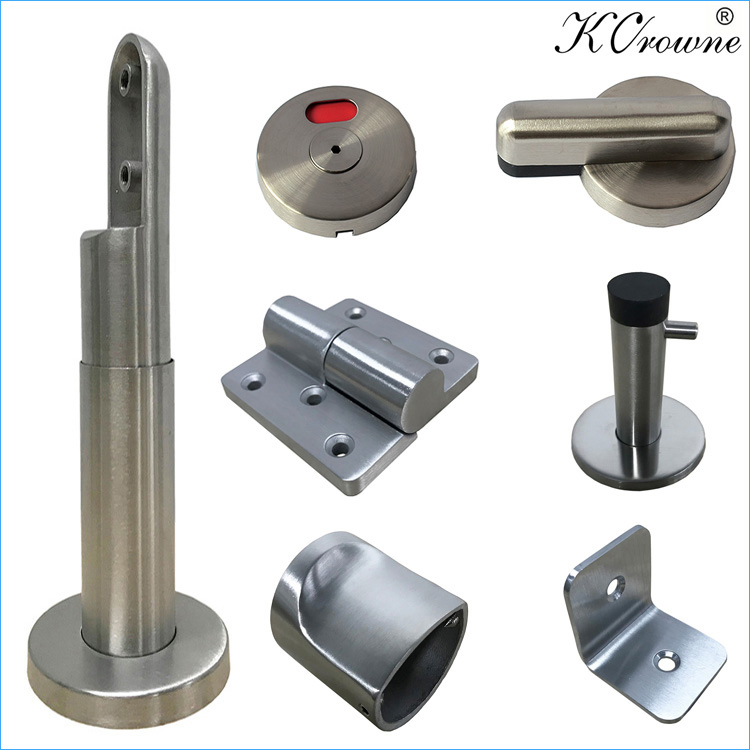 Hot-Selling Stainless Steel Cubicle Fittings Toilet Partition Hardware Accessories