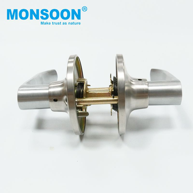 Door Lock Hardware Security Invisible Lever Lockset Heavy Duty Two Way Zinc Alloy Door Tubular Lever Handle Lock for Wooden Doors