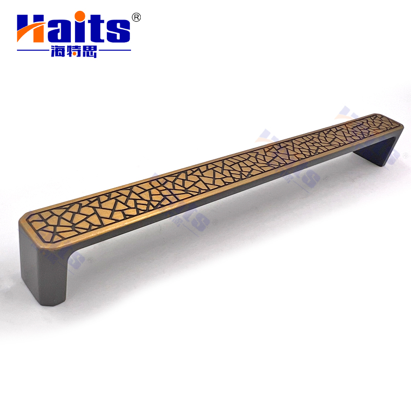 Furniture Hardware Zinc Alloy Cabinet Handle Black Brass Finish