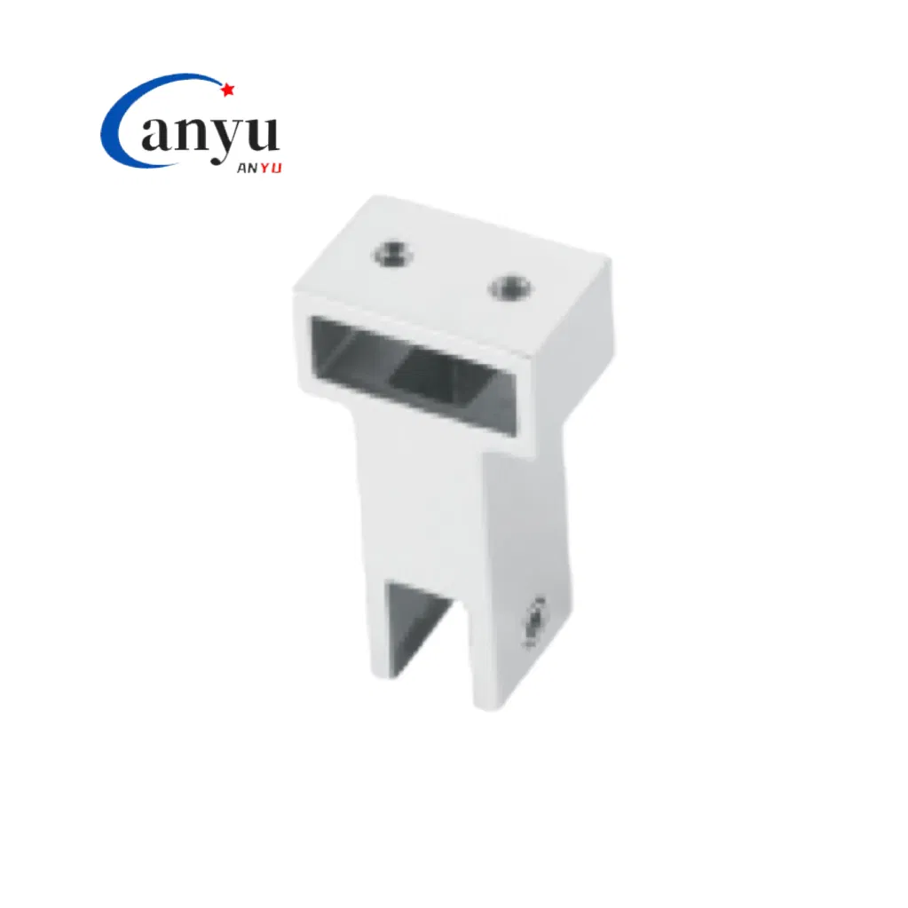 Square Tube Pipe Clamp Stainless Steel Glass Door Connector Bathroom Hardware