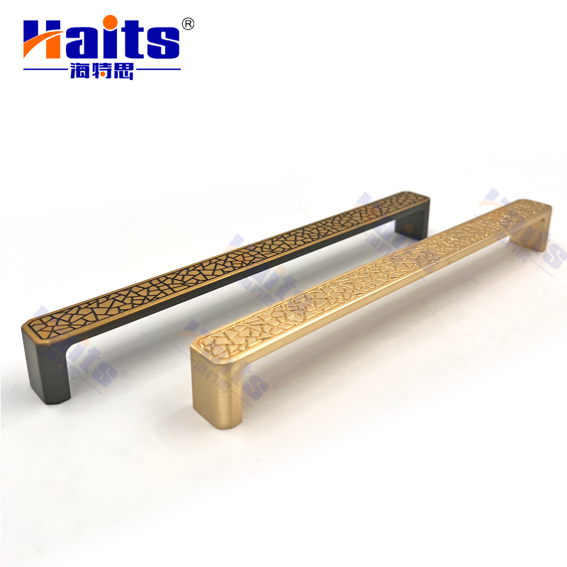 Furniture Hardware Zinc Alloy Cabinet Handle Black Brass Finish