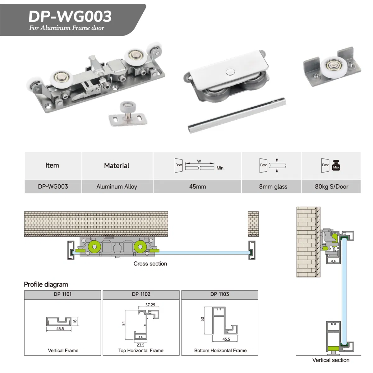 Trackless Aluminum Glass Invisible Sliding Barn Door Roller Magic Concealed Door Fittings Ghost Sliding Door Hardware