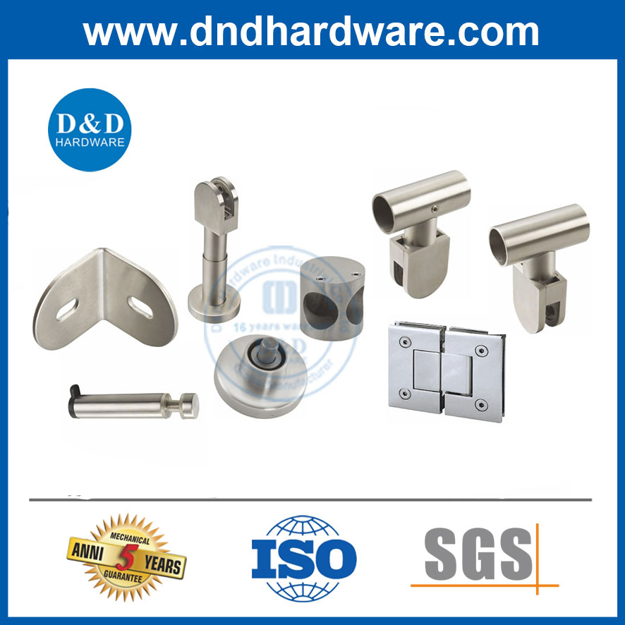 Glass Hinge Clip Clamp Washroom Patch Fittings Pull Handle Floor Spring Toilet Cabin Door Bathroom Sets Accessories Brass Sliding Shower Room Door Hardware