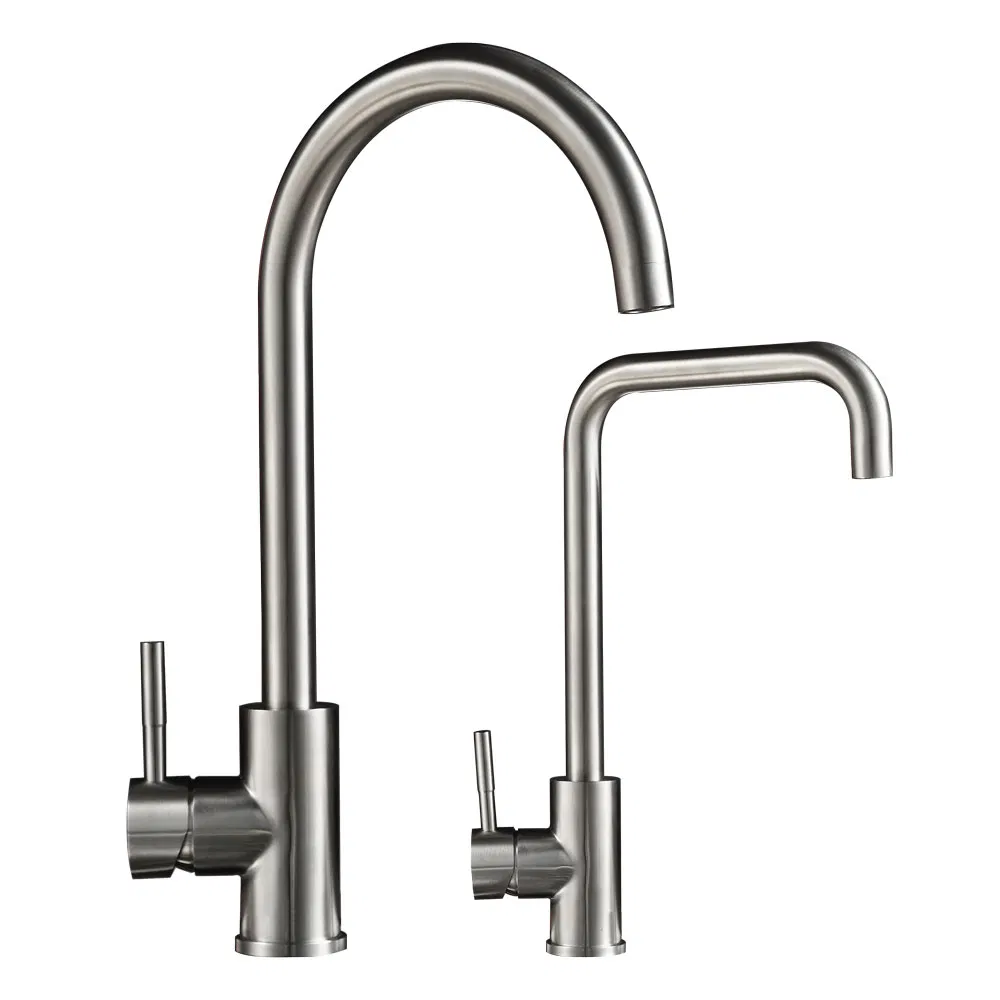OEM/ODM Kitchen Faucet 304 Stainless Steel / Brass / Zinc Alloy Single Handle Sink Mixer Faucet Tap – Custom Colors &amp; Materials