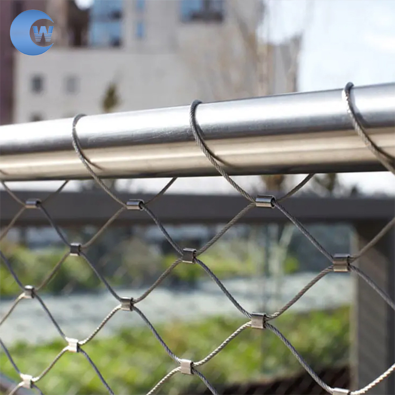 Factory Direct Stainless Steel Wire Mesh Railing for Balcony Deck