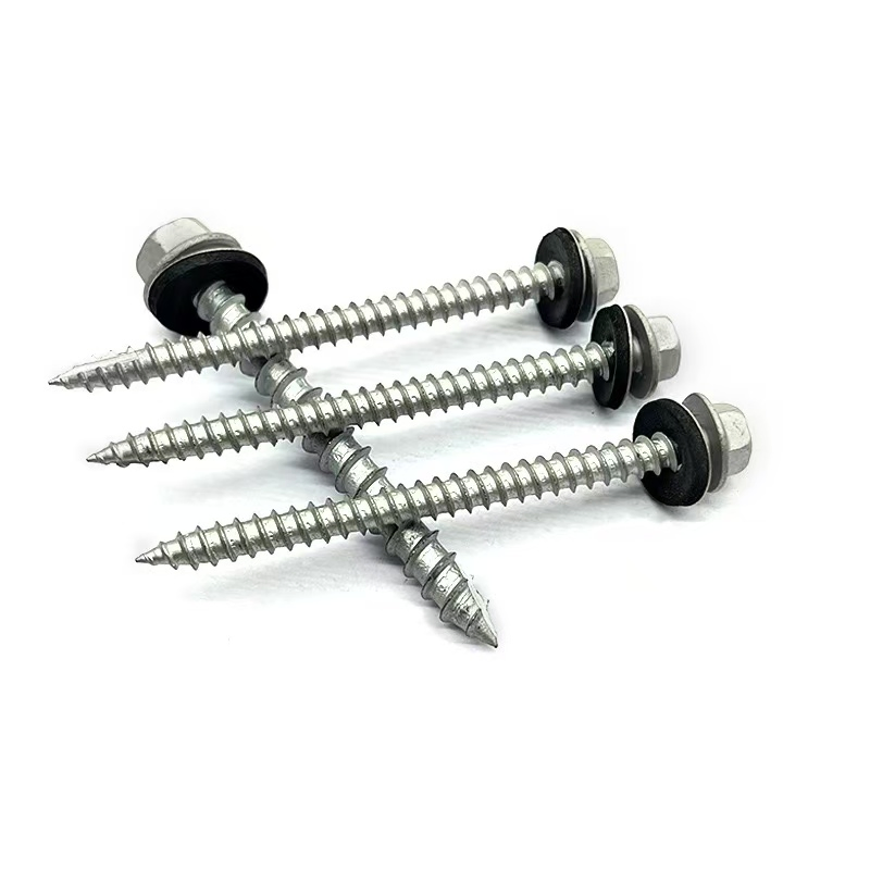Pointed Hexagon Mounting Screws with Washers for Reliable Fastening